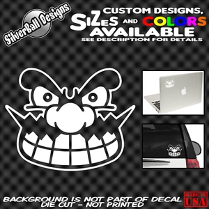 Wario Custom Vinyl decal car truck window JDM mario peach yoshi nes snes switch - Imagen 1 de 1