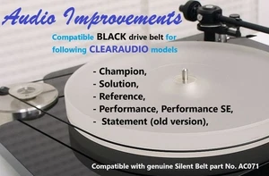 CLEARAUDIO Champion, Solution, Reference, Performance Belt by Audio Improvements - Picture 1 of 4