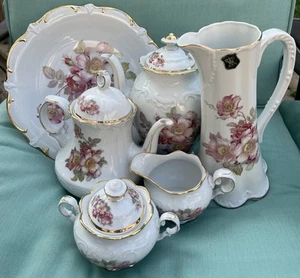 Juego de porcelana Gerald de colección tetera jarrón plato azúcar crema floral usado en excelente estado - Imagen 1 de 23