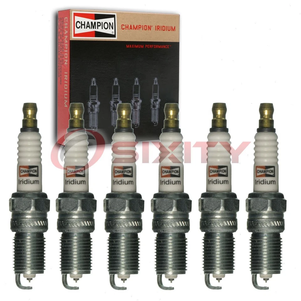 6 pc Champion Iridium Spark Plugs for 1988-2004 Buick Regal 2.8L 3.1L 3.8L bs - Image 1 of 4