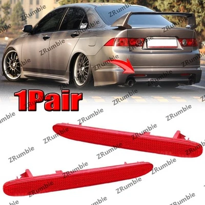 1 пара отражателей заднего бампера для Honda Acura TSX Euro Acord CL7 CL9 2004-08 - Изображение 1 из 4
