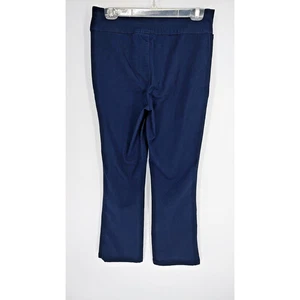 D & Co Active Woman's Pull on Blue Denim Pants Size 10 Large waist band 2 pocket - Picture 1 of 5