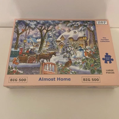 New Sealed HOP Almost Home Large Piece Jigsaw House Of Puzzles Big 500 Christmas - Image 1 of 2