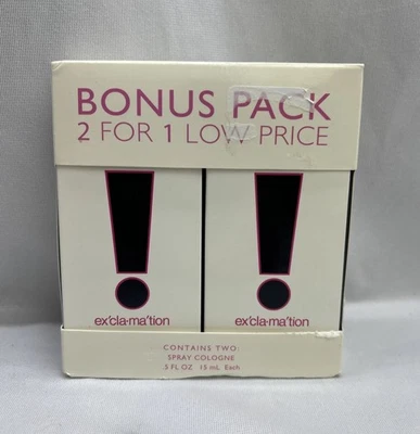 Paquete de 2 Exclamation Spray Colonia Bonus .5 fl oz por Coty Foto 1 de 3