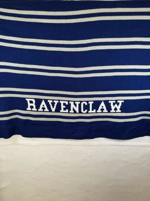 Manta tejida Harry Potter 50"x60" Ravenclaw cerámica granero adolescente azul blanco Foto 1 de 4