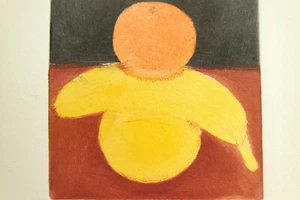 Aquatinta-Radierung „Obst“, Originaldruck, signiert T. Ehmke, 2023 - Bild 1 von 4