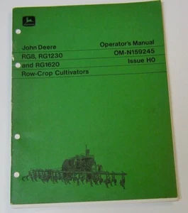 John Deere Operatori Manuale RG8 RG1230 RG1620 Coltivatori Coltivatori a Fila - Foto 1 di 1
