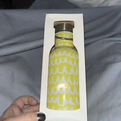 Botella de agua Kate Spade West Elm Collaboration tapa de bambú inoxidable 17 oz - ¡NUEVA! Foto 1 de 4