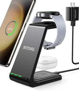 Chargeur Sans Fil, Station de Charge Sans Fil pour Téléphone/Montre Samsung Galaxy - Photo 1 sur 17