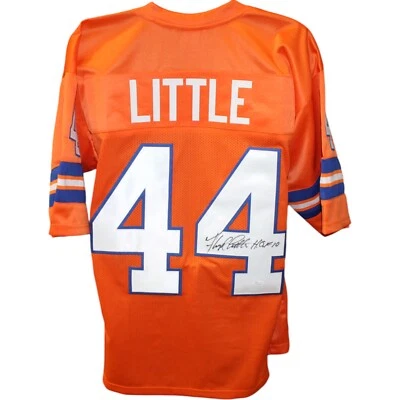Floyd Little Autographed/Signed Pro Style Orange Jersey JSA 44085 - Image 1 of 4