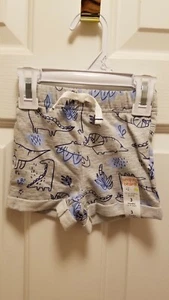 NWT Jumping Beans Boys Print French Terry Shorts, Size 3 Months, Retail $12.00 - Picture 1 of 2