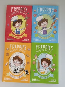 Harriet Whitehorn FREDDIE'S AMAZING BAKERY Series 4 PB Juvenile Book Lot ~ EUC - Picture 1 of 11