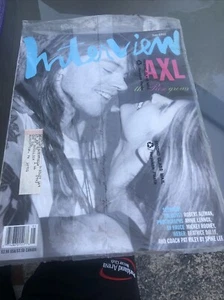 ANDY WARHOL'S INTERVIEW MAGAZINE MAY 1992 AXL ROSE SEYMOUR WEBER New Read - Picture 1 of 17