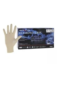 *1 Box* MicroFlex Diamond Grip Powder-Free Latex Exam X-Small MF-300-XS - Picture 1 of 2
