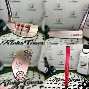 New Custom Torched Gold Scotty Cameron Special Select Del Mar Putter 35” RH - Picture 1 of 6