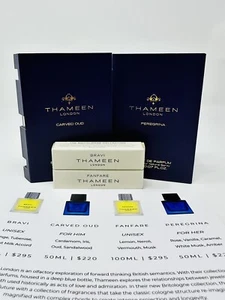 Thameen London Sample Set Of 4: Bravi/ Carved Oud/ Fanfare/ Peregrina 2ml Each - Picture 1 of 2