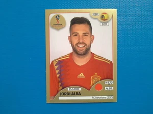Figurine Panini World Cup Russia 2018 Gold n.135 Jordi Alba Spain - Imagen 1 de 1