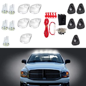 5 ROOF RUNNING CAB MARKER COVER/5 WHITE BULBS/5 BASES+WIRING PACK FOR FORD E-350 - Imagen 1 de 22