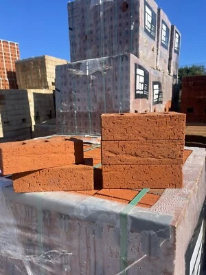 Forterra wire-cut red bricks, Brand new packs.  £0.40 per brick. - Image 1 of 4