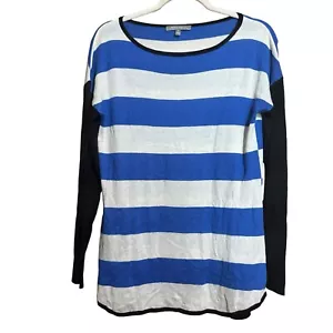 Maglione Neiman Marcus maglione medio multicolore righe seta lana cashmere pullover - Foto 1 di 9