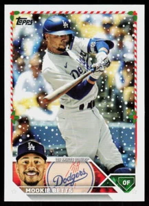 2023 Topps Holiday Mookie Betts #H57 Baseball LA Dodgers - Picture 1 of 2
