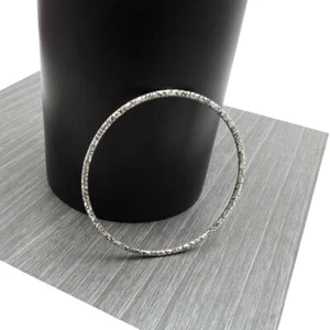 925 Sterling Silver Handcrafted Jewelry Bangle Bohemian A57 - Foto 1 di 6