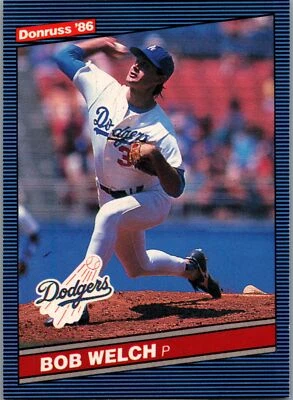1986 Donruss #459 Bob Welch - Image 1 of 2