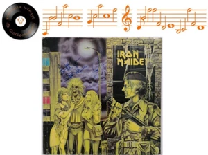 Iron Maiden Women In Uniform 12” Single Fully Signed Rare - VG - Foto 1 di 9