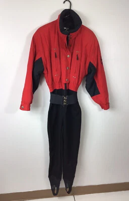 Traje de nieve de esquí vintage Tyrolia de una pieza para mujer 8 Foto 1 de 4