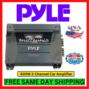 Pyle PLM203 Autoverstärker 2 Kanal Mosfet Bridgeable 600W 2/4 OHM Bass Boost - Bild 1 von 5