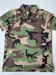 Polo POLO RALPH LAUREN Para hombres Personalizado Calce Ajustado Camuflaje Malla Polo Mediano - Imagen 1 de 5