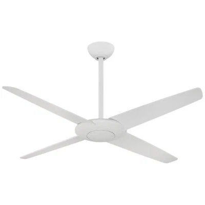 Minka-Aire F738-WHF Contemporary Ceiling Fan 52-Inch 4-Blade 3-Speed Flat White - Image 1 of 2
