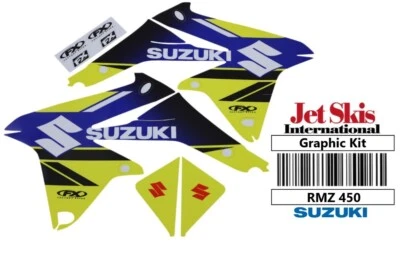 Factory Effex Evo 18 Shroud Graphic Kit For Suzuki RM-Z 450 RMZ 450 Decals - Image 1 of 3