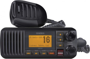 Uniden UM385BK 25 Watt Fixed Mount Marine Vhf Radio, Waterproof IPX4 