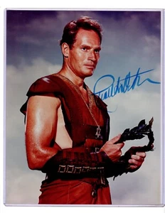 CHARLTON HESTON   MOVIE AND  T V STAR   8 X 10  AUTOGRAPH PHOTO - Picture 1 of 1