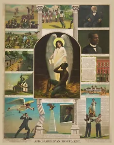 14295. Cartel de decoración estampado. Diseño de arte de pared habitación en casa. Monumento afroamericano - Imagen 1 de 1