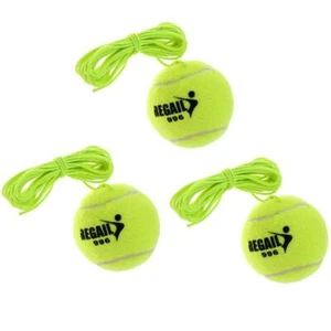 3x Durable Tennis Ball with Cord 65mm Tennis Trainer Ball Replacement Ball - Picture 1 of 12