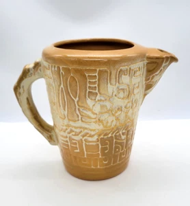Vintage Frankoma Mayan Aztec 6.5" Pitcher w/ice lip 7T - Picture 1 of 7