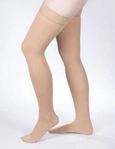 Allegro 30-40mmHg Surgical Compression 306 Closed Toe Thigh High Dot Band - Picture 1 of 12
