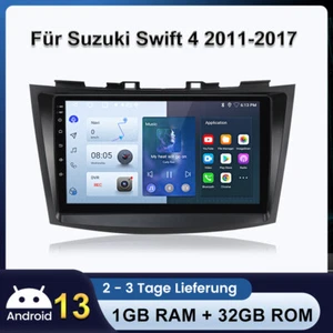 Für Suzuki Swift 4 2011-2017 1+32G Android 13 Autoradio SWC GPS NAVI WIFI DAB+ - Bild 1 von 12