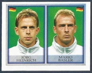 MERLIN-OFFICIAL ENGLAND 1998 WORLD CUP- #265-GERMANY-JORG HEINRICH/MARIO BASLER - Picture 1 of 1