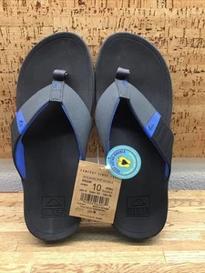 Men’s Reef Sandals Ortho-Bounce Sport Black/ Blue Size 10 New Old Stock UM - Picture 1 of 3
