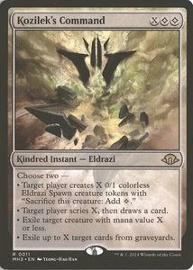Magic The Gathering Kozilek's Command (0011) *Sin Lámina* Base Raro Modern Horizon 3 MT/NM - Imagen 1 de 2
