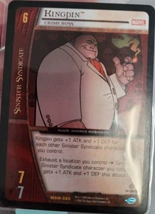 Vs System TCG Kingpin, Crime Boss #MSM-080 1st Edition Web of Spider-Man CCG - Picture 1 of 4