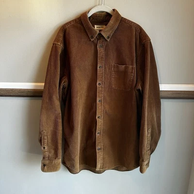 Taylor Stitch Button Shirt The Jack Brown Rust Corduroy Long Sleeve Mens XXL 46 - Image 1 of 4