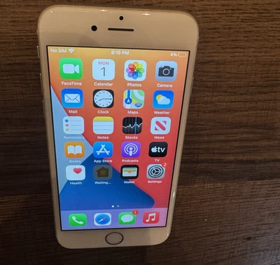 Apple iphone 6s A1688 64GB Silver Factory Unlocked Good BH:100% - Image 1 of 4