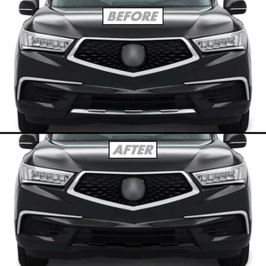 Vinilo apagón eliminación de cromo para parachoques delantero Acura MDX 2017-20 borde de labio inferior - Imagen 1 de 5