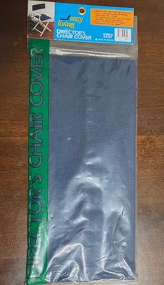 Cubierta de lona de repuesto para silla de directores Easy Living vintage azul marino Foto 1 de 2