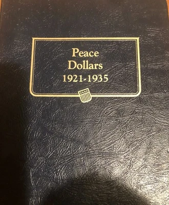 1921 - 1935 Peace Dollar Collection Complete In Album - Image 1 of 4