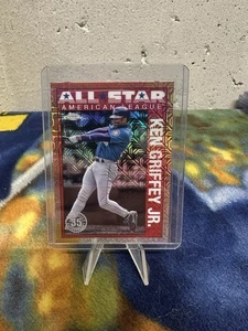 2025 Topps Series 2 1990 Topps Chrome Silver Pack Mojo All-Stars Ken Griffey Jr - Bild 1 von 2